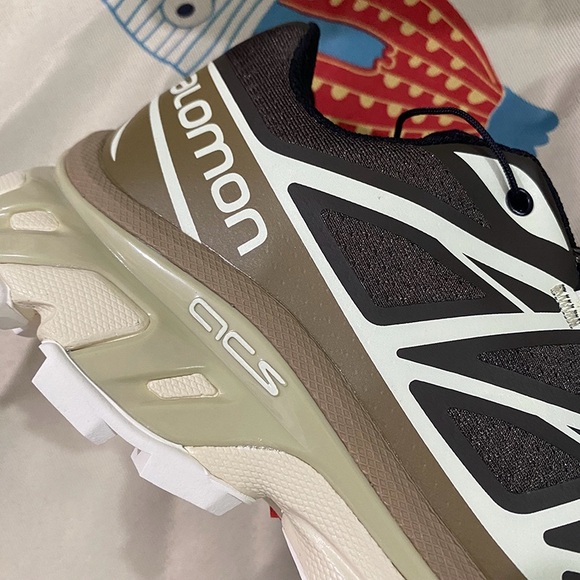 Salomon S-LAB XT-6 Black and Brown Sneakers - Picture 3 of 10